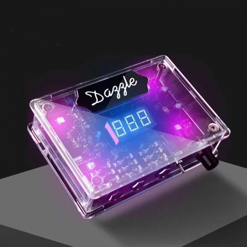 2020 New Clear Cover Tattoo Power Supply Machine With Different Colors Lights